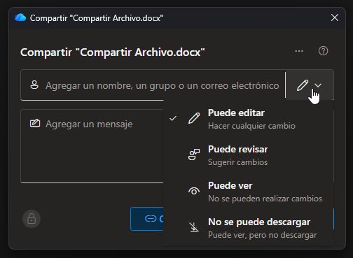 Editar acceso al archivo